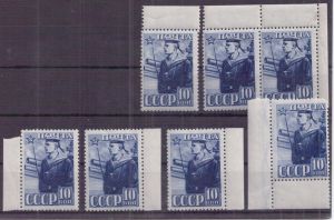 1941 г. 22 февраля. 23-я годовщина Красной Армии и ВМФ СССР.10к. греб. состояние**(цена за 1 марку) ― Лучший магазин по коллекционированию pugachev-studio.ru