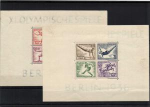 Олимпиада 1936 г.Германия  блок на толстой бумаге  ― Лучший магазин по коллекционированию pugachev-studio.ru