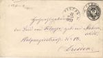 1881 г. Почтовый конверт. П.О.СПБ. Варшавск.Ж.Д. Реклама.