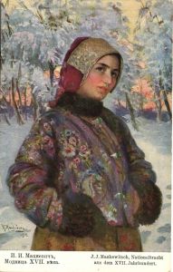 Живопись. и.и.Мацкевич. Модница XVII века.  ― Лучший магазин по коллекционированию pugachev-studio.ru