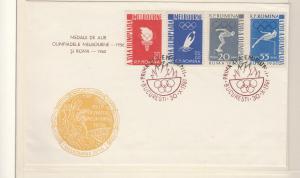Олимпиада 1960 г.Румыния марки на конвертах  ― Лучший магазин по коллекционированию pugachev-studio.ru