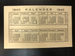 Календарь карманный . 1940 г.
