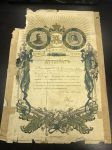 Аттестат. 1913 г. Рисунок. Н.Самокиш.